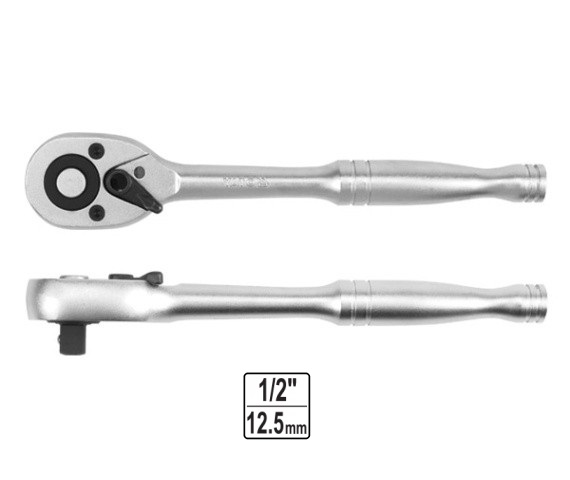 Antrenor cu clichet reversibil YATO YT-0312, prindere patrat 1/2 inch, 72 dinti, lungime 250 mm