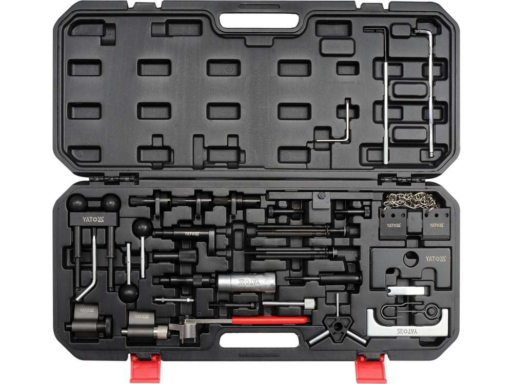 Set 34 piese blocare distributie YATO YT-06015, pentru automobile VAG, cutie plastic