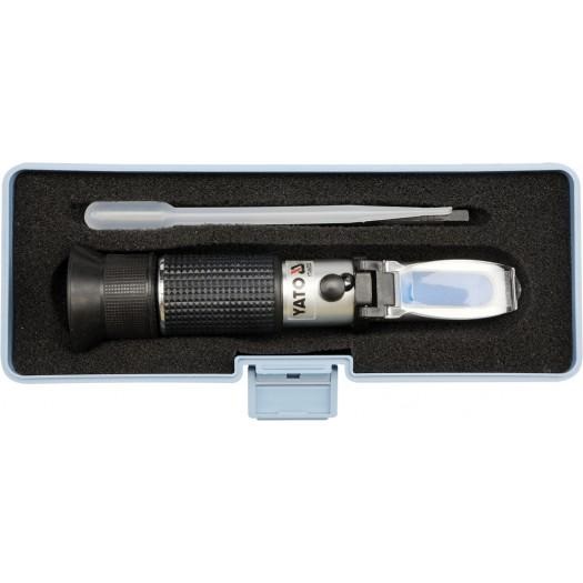 Tester antigel circuit de racire auto YATO YT-06722, afisaj optic, testare punct de inghetare antigel, concentratie acid baterie