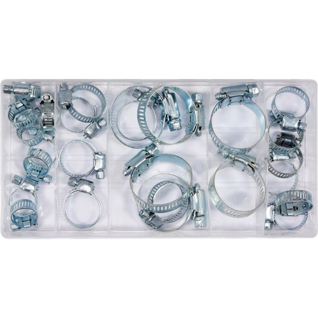 Set 26 coliere metalice pentru furtun YATO YT-06782, diametru 16 - 40 mm
