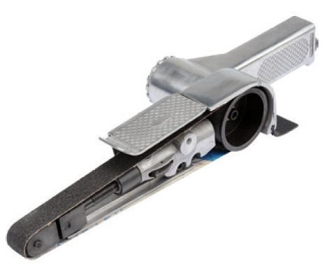 Polizor pneumatic cu banda YATO YT-09742, 20x520 mm, presiune de lucru 0.63 MPa, include benzi P60, P80, P120