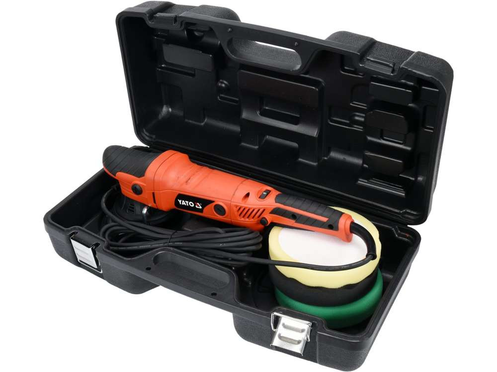 Masina de polisat cu excentric YATO YT-82200, 720 W, diametru disc 150 mm, M8, cu 3 discuri de polishare, cablu 5 metri