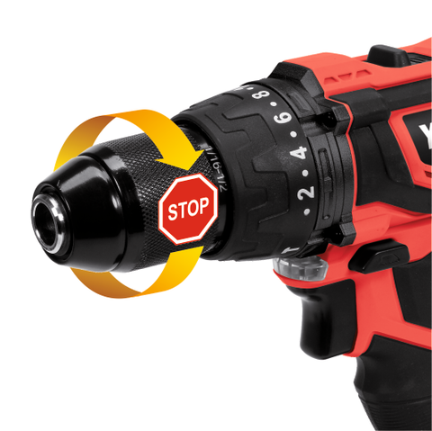 Autofiletanta cu percutie pe acumulator YATO YT-82786, Li-Ion 2.0 Ah, 18V, cuplu 40 Nm, mandrina rapida