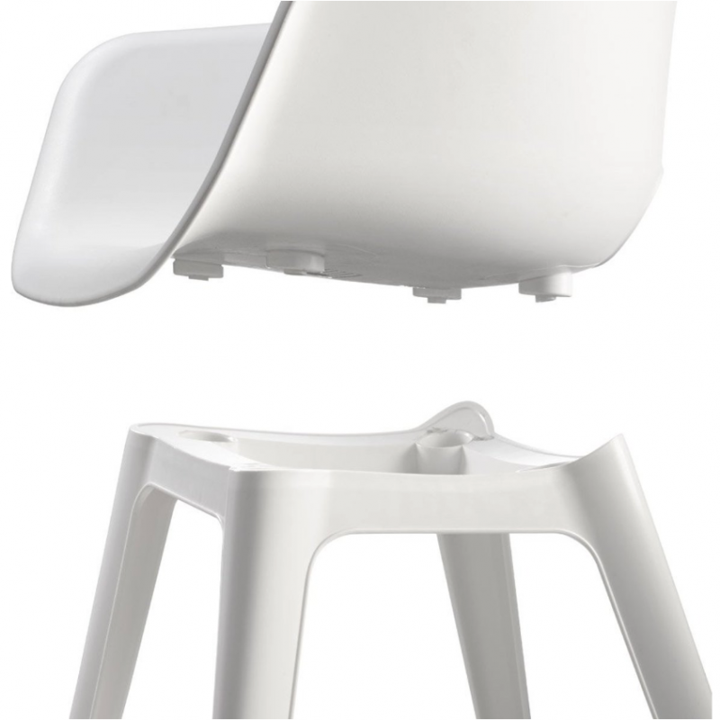 Set picioare pentru scaun KETER 235828 Akola, alb, 55.2 x 56.7 cm, plastic
