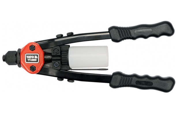 Cleste pentru popnituri YATO YT-3609, 3.2 - 6.4 mm, lungime 330 mm, cu 3 falci din otel crom molibden