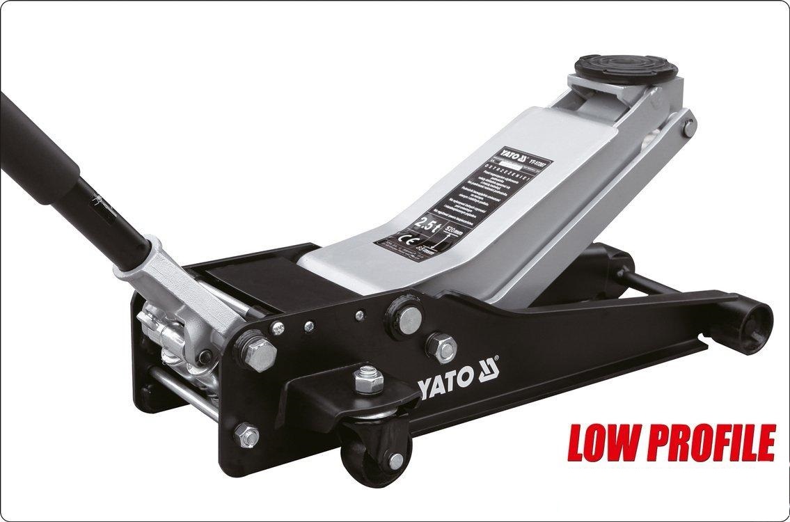 Cric hidraulic tip crocodil YATO YT-17207, capacitate ridicare 2.5 tone, piston dublu, inaltime ridicare 85-520 mm
