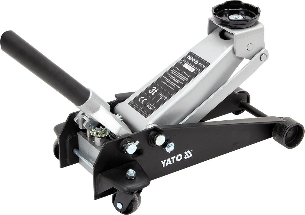 Cric hidraulic tip crocodil YATO YT-17211, capacitate ridicare 3 tone, inaltime ridicare 130-465 mm, bara actionare 1100 mm