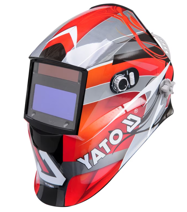 Masca de sudura automata YATO YT-73921, ecran 126 x 102 mm, baterii 2 x 3V CR2450, 4 senzori