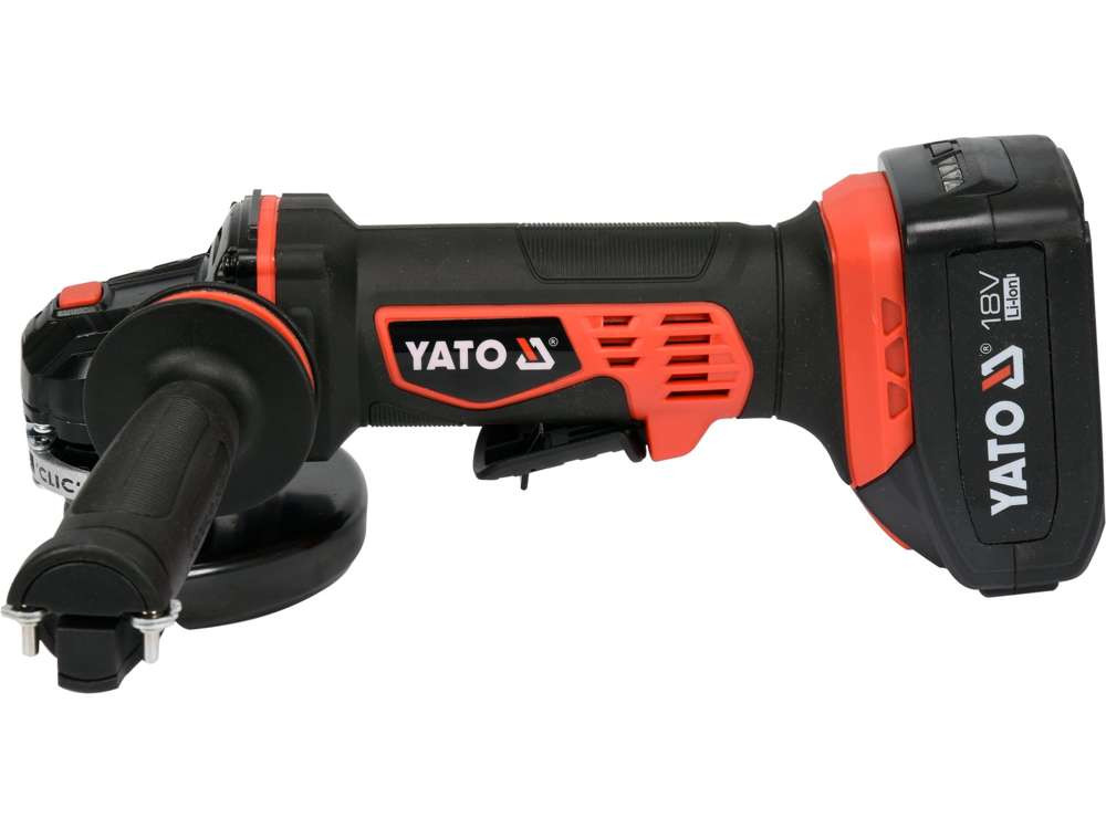 Polizor unghiular cu acumulator YATO YT-82828, disc 125 mm, 10000 rpm, 2 x Li-Ion 18 V, 3 Ah