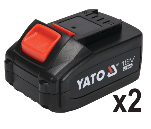 Polizor unghiular cu acumulator YATO YT-82828, disc 125 mm, 10000 rpm, 2 x Li-Ion 18 V, 3 Ah