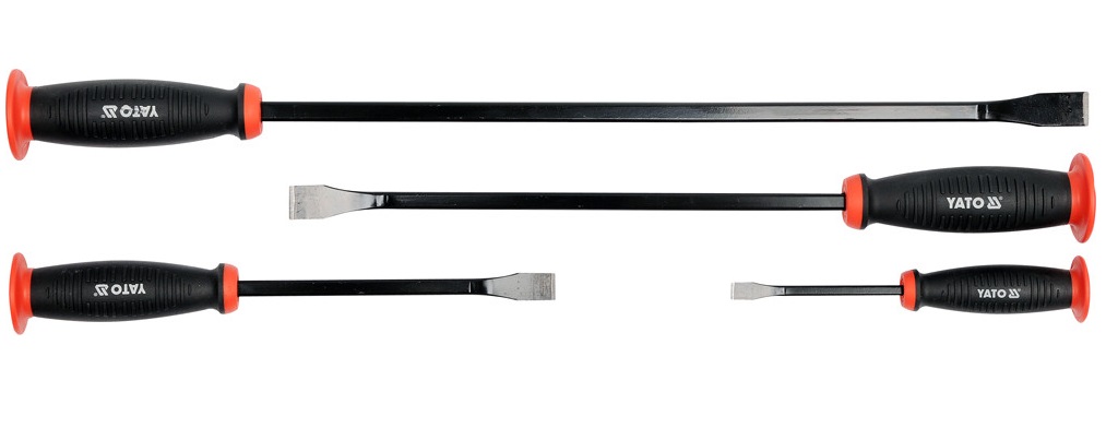 Set 4 leviere YATO YT-4730, lungime 198/304/456/608 mm, manere cauciucate cu protectie lovire