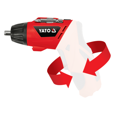 Surubelnita electrica articulata YATO YT-82760, cuplu maxim 3 Nm, 230 rpm, acumulator 3.6 V, 1.3 Ah