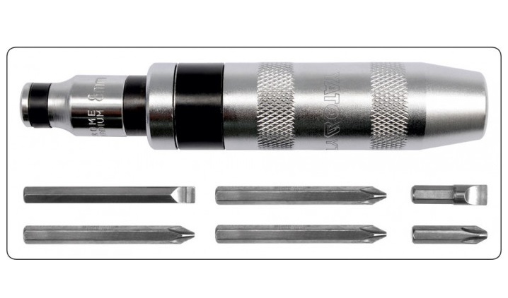 Surubelnita de impact YATO YT-2802, metalica, 7 piese, cutie depozitare