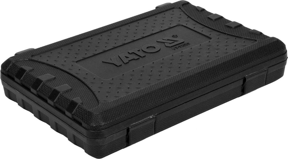 Set 9 piese tester pentru vacuum si compresie YATO YT-73050, manometru 0-14 psi / 0-0.1 MPa, 4 adaptoare, cablu 600 mm