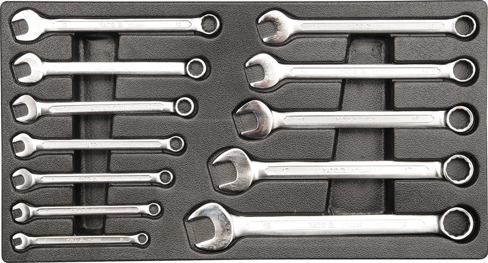 Trusa 80 scule de mana YATO YT-38951, clesti, chei imbus, biti insurubare, chei combinate, ciocan, cutie metalica pentru depozitare