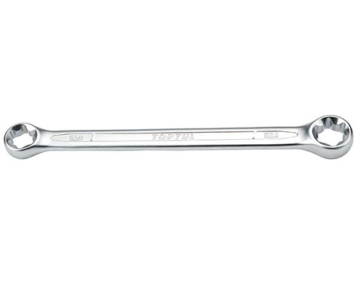 Cheie inelara TOPTUL AAEE1012, profil stea, deschidere cheie E10 x E12, lungime 142 mm, crom vanadiu
