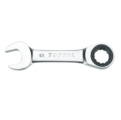 Cheie combinata cu clichet TOPTUL AOAB1010, 72 dinti, deschidere cheie 10 mm, lungime 94 mm, crom vanadiu
