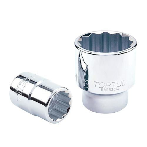 Cheie tubulara TOPTUL BBEB2464, antrenor patrat 3/4 inch, profil bi-hexagonal, deschidere cheie 2 inch, lungime 72 mm, crom vanadiu
