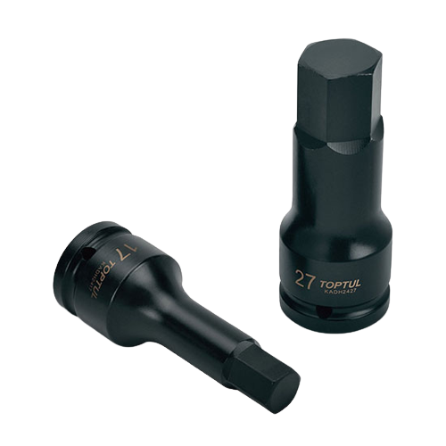 Cheie bit de impact TOPTUL KADH2414, prindere patrat 3/4 inch, profil hexagonal, deschidere cheie 14 mm, lungime 105 mm, crom molibden