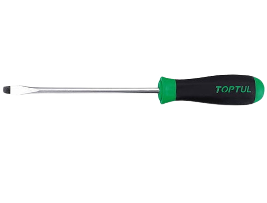 Surubelnita plata TOPTUL FAAB6E15, dimensiuni 1.2x6.5 mm, lungime 265 mm, lungime activa 150 mm, maner ergonomic, aderent