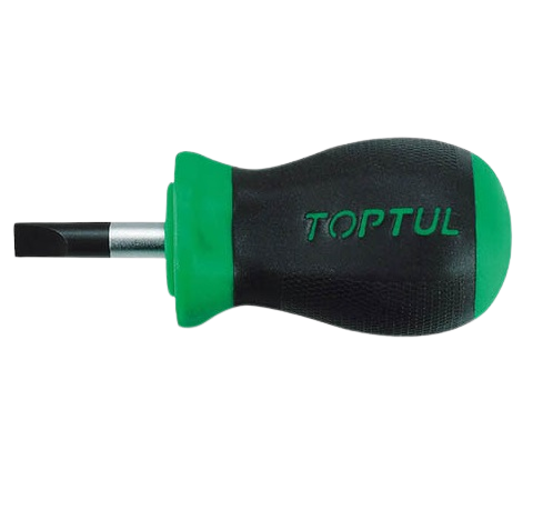Surubelnita scurta TOPTUL FABB0403, dimensiuni 0.8x4 mm, lungime 85 mm, lungime activa 25 mm, maner ergonomic, aderent