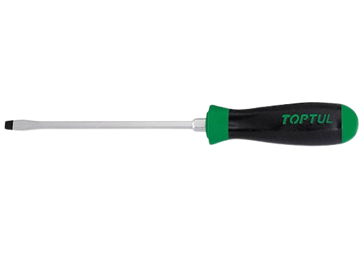 Surubelnita dreapta TOPTUL FAHB0818, dimensiuni 1.2x8 mm, lungime 300 mm, lungime activa 175 mm, maner ergonomic, aderent