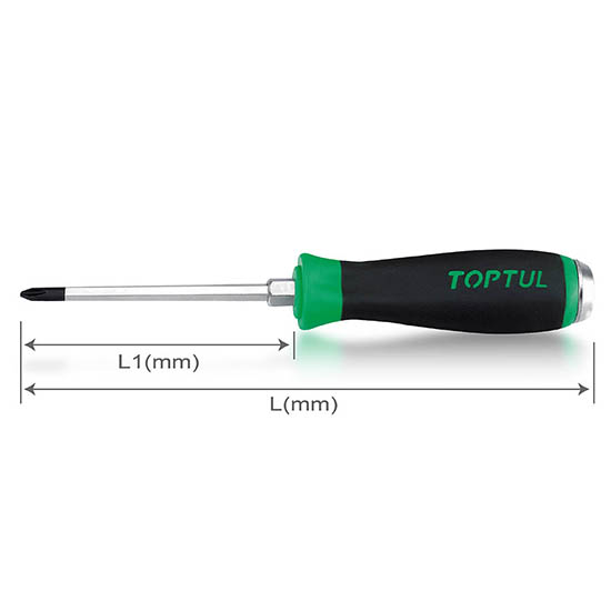 Surubelnita in cruce TOPTUL FBGB0108, PH1, lungime 190 mm, lungime activa 75 mm, maner ergonomic, aderent