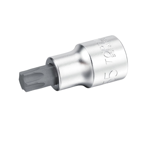 Bit cu soclu tubular TOPTUL BCFA1655, profil torx T55, prindere 1/2 inch, lungime 55 mm, crom vanadiu