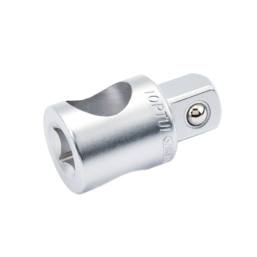 Adaptor chei tubulare TOPTUL CAGA1216, cu gaura 17.2 mm, patrat 3/8 inch - 1/2 inch, lungime 44 mm, crom vanadiu, finisaj lucios