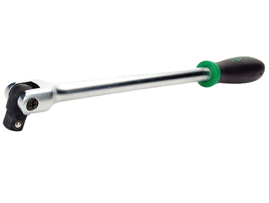 Bara de forta TOPTUL CFKA1615, antrenor patrat 1/2 inch, lungime 15 inch/381 mm, maner cauciucat, aderent, finisaj lucios