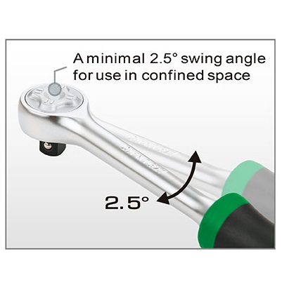 Antrenor clichet reversibil TOPTUL CJFM1220, eliberare rapida, 72 dinti, antrenor patrat 3/8 inch, lungime 200 mm, finisaj satinat