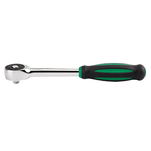 Antrenor clichet TOPTUL CJTV1629, 60 dinti, antrenor patrat 1/2 inch, lungime 290 mm, maner rotativ 360 grade, finisaj lucios