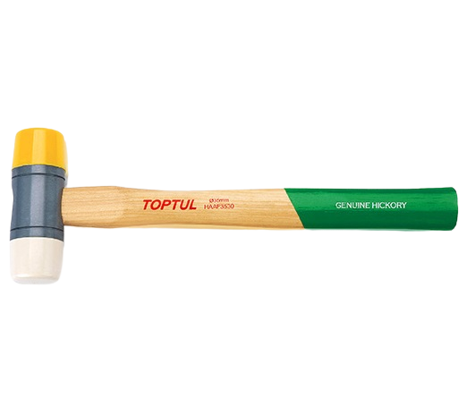 Ciocan din plastic TOPTUL HAAF3530, diametru cap 35 mm, lungime 303 mm, coada din lemn