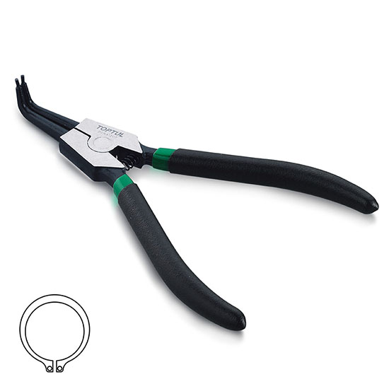 Cleste pentru sigurante exterioare TOPTUL DCAA1209, falci la 90 grade, dimensiuni 9 inch/228.6 mm, capacitate deschidere 40-100 mm, otel crom vanadiu