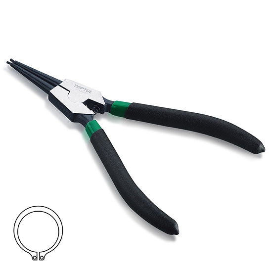Cleste pentru sigurante exterioare TOPTUL DCAB1205, falci drepte, dimensiuni 5 inch/ 127 mm, capacitate deschidere 10-25 mm, otel crom vanadiu