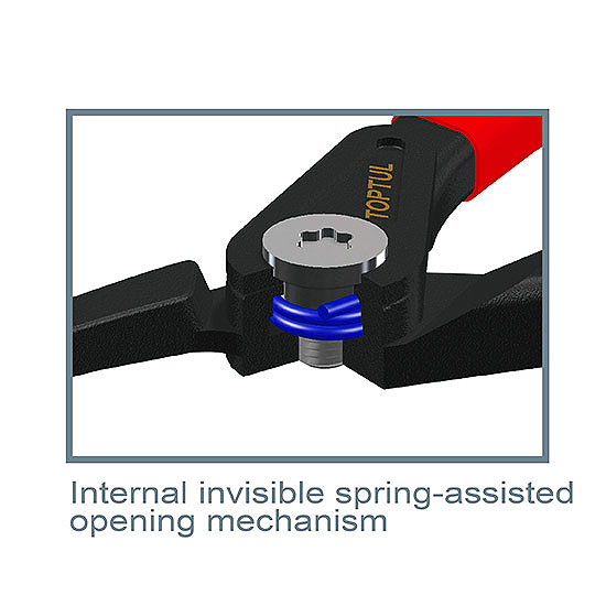 Cleste pentru sigurante exterioare TOPTUL DCBA1307, falci la 90 grade, dimensiuni 7 inch/ 177.8 mm, capacitate deschidere 19-60 mm, otel