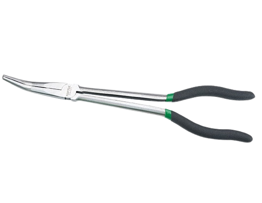 Cleste lung cu varf indoit TOPTUL DFAH1211, dimensiuni 11 inch/ 279.4 mm, otel crom molibden