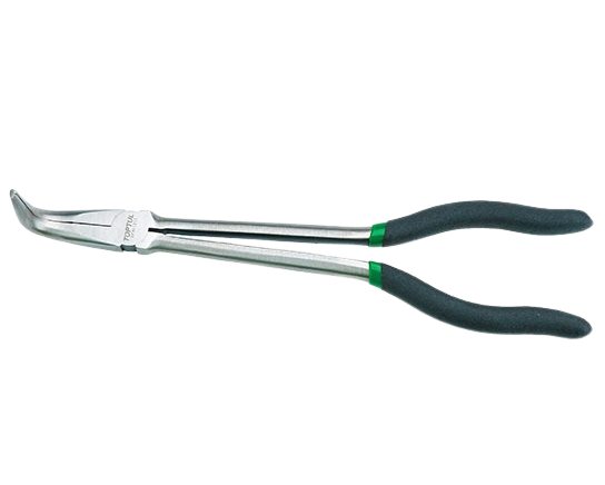 Cleste lung cu varf indoit TOPTUL DFAI1211, dimensiuni 11 inch/ 279.4 mm, otel crom molibden