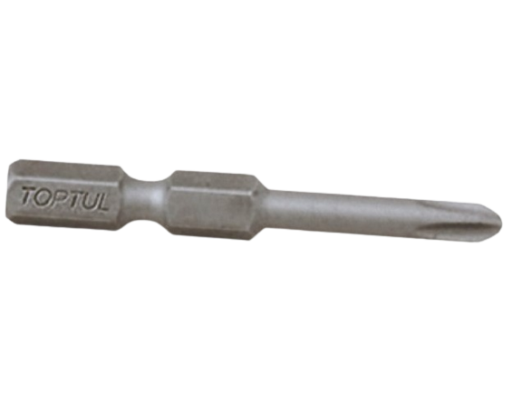 Bit extra-lung pentru insurubare TOPTUL FSLA0802, profil phillips PH2, prindere hexagonala 1/4 inch, diametru 4.5 mm, lungime 50 mm, otel S2