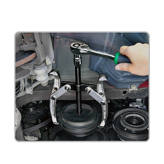 Extractor pentru rulmenti TOPTUL JJAL0203, cu 2 gheare, deschidere falci 40-75 mm, lungime cursa 55 mm, capacitate tragere 2 tone