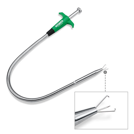 Recuperator elastic TOPTUL JJCG0360, lungime 600 mm, deschidere maxima 32 mm, maner plastic
