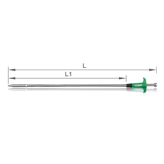 Recuperator elastic TOPTUL JJCG0360, lungime 600 mm, deschidere maxima 32 mm, maner plastic