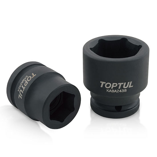 Cheie tubulara de impact TOPTUL KABA2436, prindere patrat 3/4 inch, profil hexagonal, deschidere cheie 36 mm, lungime 55 mm, crom molibden
