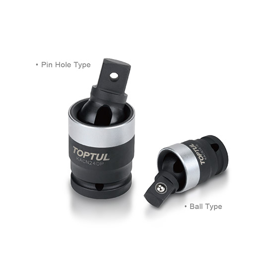 Adaptor cheie tubulara de impact TOPTUL KACN240P, cu gaura pentru bila, prindere patrat 3/4 inch, lungime 93 mm, crom molibden