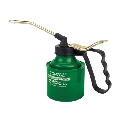 Pompa manuala pentru ulei TOPTUL NCAA0235, capacitate 350 cc, cap rigid, 115 mm, recipient metalic
