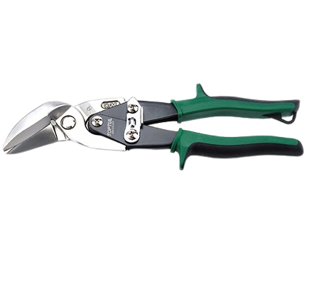 Foarfeca pentru taiat tabla TOPTUL SBAD0224, varf curbat dreapta, lungime lama 35 mm, lungime totala 240 mm