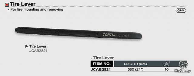 Levier pentru roti TOPTUL JCAB2821, lungime 21 inch/ 530 mm, din otel, satinat