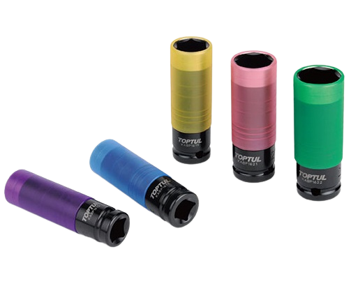 Cheie tubulara de impact pentru jante aliaj TOPTUL KABP1621, prindere patrat 1/2 inch, hex 21 mm, lungime 86 mm, crom molibden