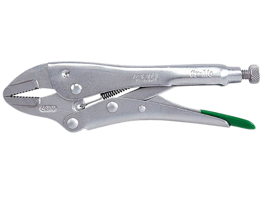 Cleste autoblocant TOPTUL DAAR2B10, cu surub ajustare, lungime 10 inch/ 254 mm, finisaj nichelat