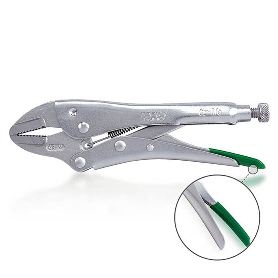 Cleste autoblocant TOPTUL DAAR2B10, cu surub ajustare, lungime 10 inch/ 254 mm, finisaj nichelat